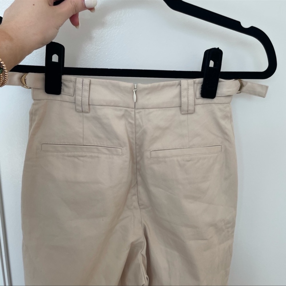 Aje Prima Buttoned Cotton Trouser Pants Neutral - Picture 5 of 11